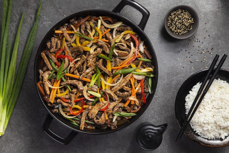 Carne em Tiras com Pimentos